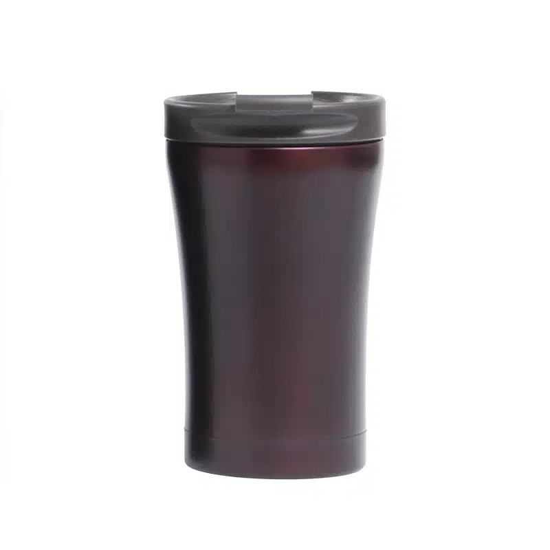 12oz Stainless Steel Insulated Travel Mug for Coffee & Tea - Vacuum Insulated Car Tumbler Cup with Spill Proof Twist On Flip Lid - Thermo Keeps Drinks Steaming Hot or Ice Cold