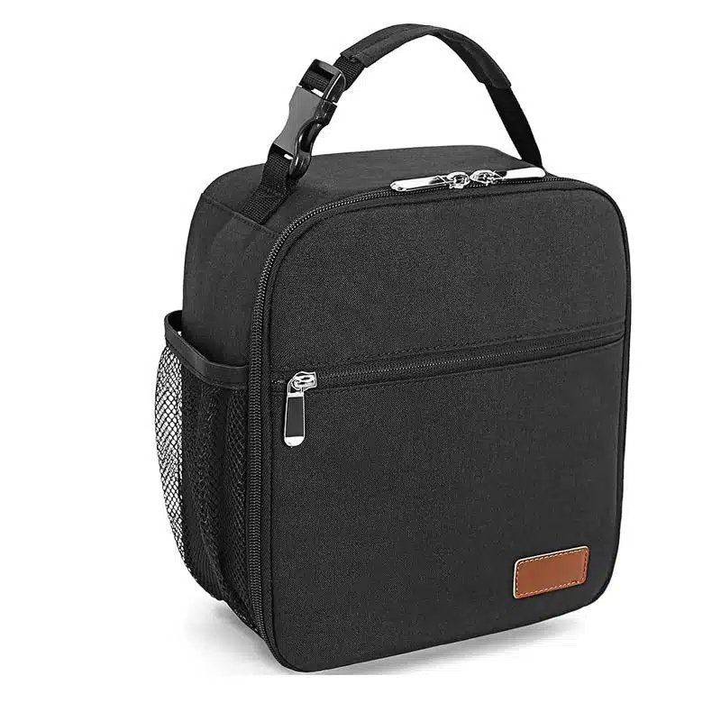 Insulated Lunch Bag, Leakproof Portable Lunch Box for Women Men Boys Girls, Large Capacity Cooler Bag with Handle and Bottle Pocket for Office School Camping Hiking Outdoor Beach Picnic