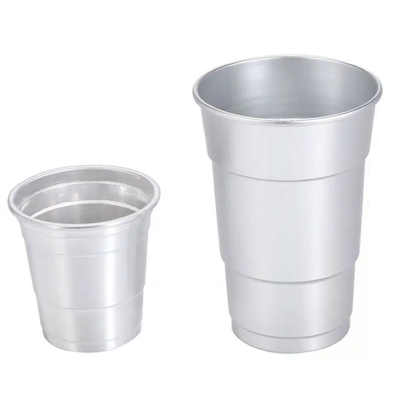 Aluminum Party Drink Cups,16 Oz Cup for Multiple Use,Aluminum Party Drink Cups ,Hot and Cold Drinking Cups Coffee Cups