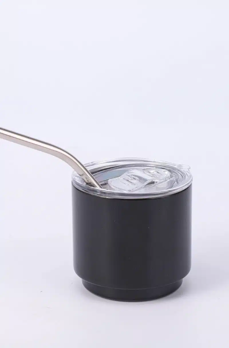 4oz Mini Coffee Tumbler Cup with lid and Straw