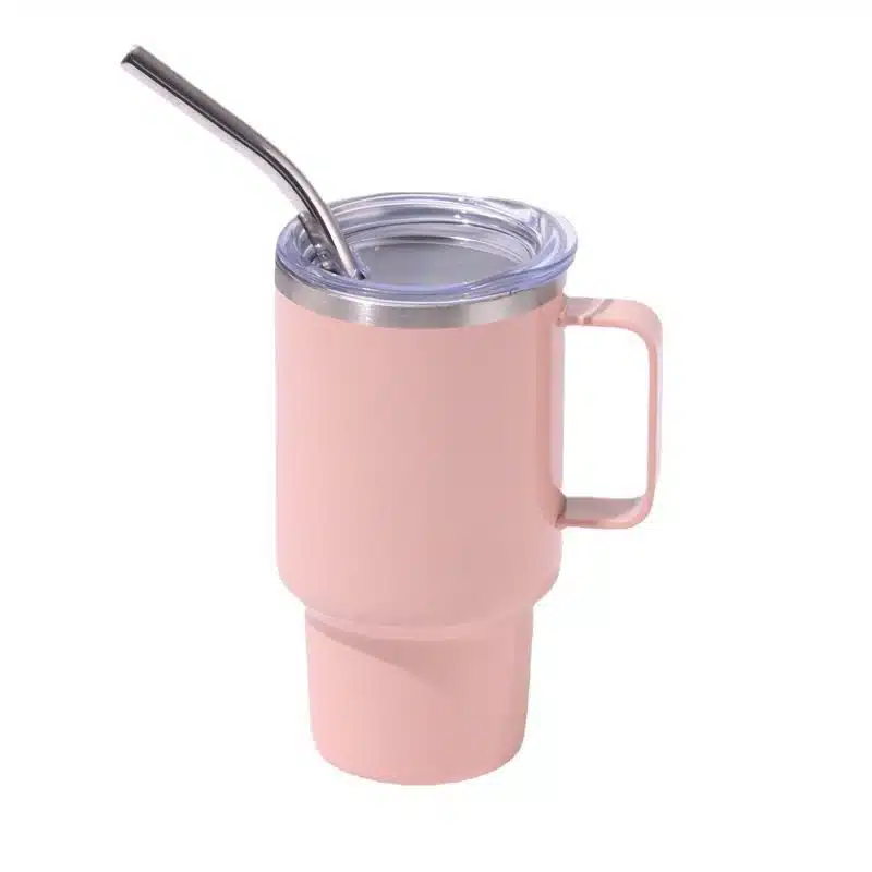 3oz Mini Coffee Tumbler with handle and Straw