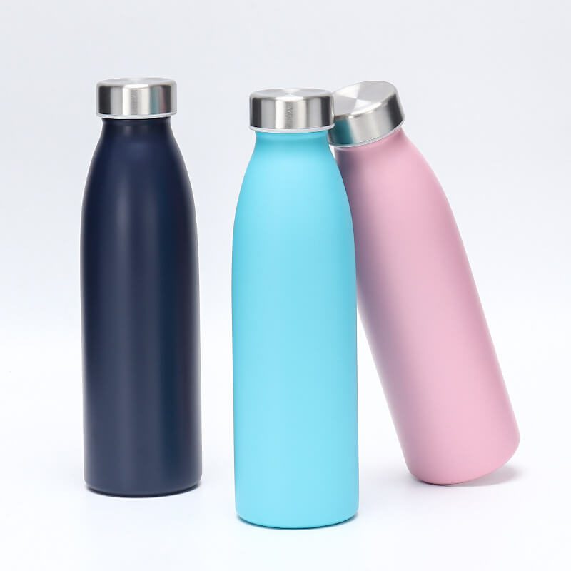 Stainless Steel Vacuum Insulated Water Bottle - Double Walled Cola Shape Thermos - 24 Hours Cold, 12 Hours Hot - Reusable Metal Water Bottle - Kids Leak-Proof Sports Flask
