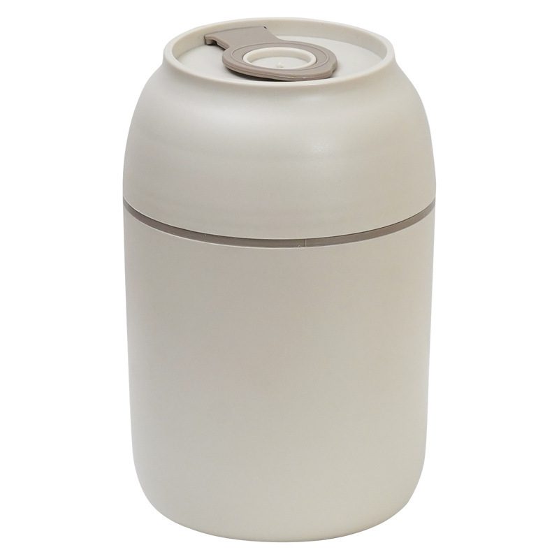 Hot Food Flask 500ml Microwave Soup Mug with Lid Stainless Steel Breakfast Pots with Spoon Leakproof Portable Soup Flasks for Work Picnic Travel