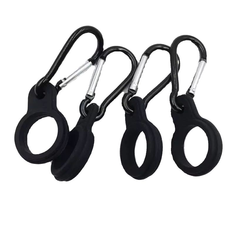 Silicone Water Bottle Carrier with Keychain Clip Key Ring Clip for Outdoor Activities or Daily Use