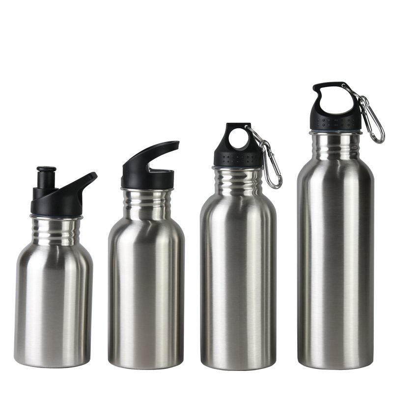 Metal Water Bottle | Non-insulated Single Wall Stainless Water Bottle | Steel Water Bottle | Stainless Steel Water Bottles | Travel Water Bottle