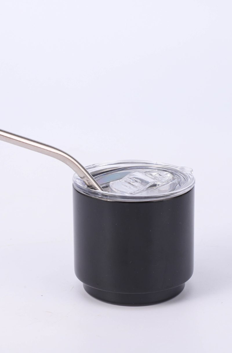 4oz Mini Coffee Tumbler Cup with lid and Straw