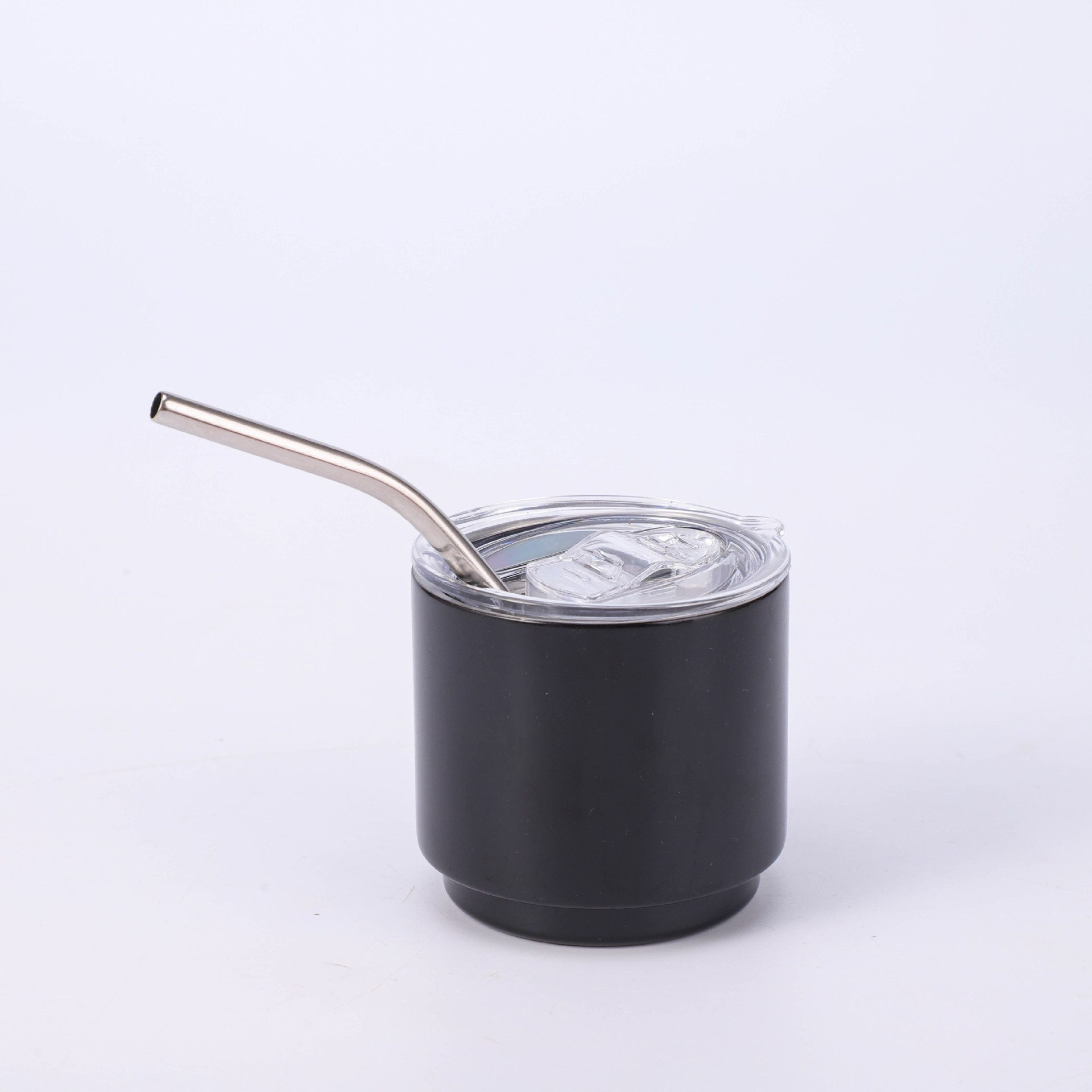 4oz Mini Coffee Tumbler Cup with lid and Straw