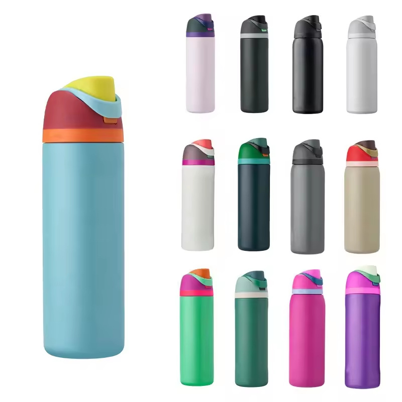 Insulated Stainless Steel Water Bottle with Straw, BPA-Free Sports Water Bottle, Great for Travel