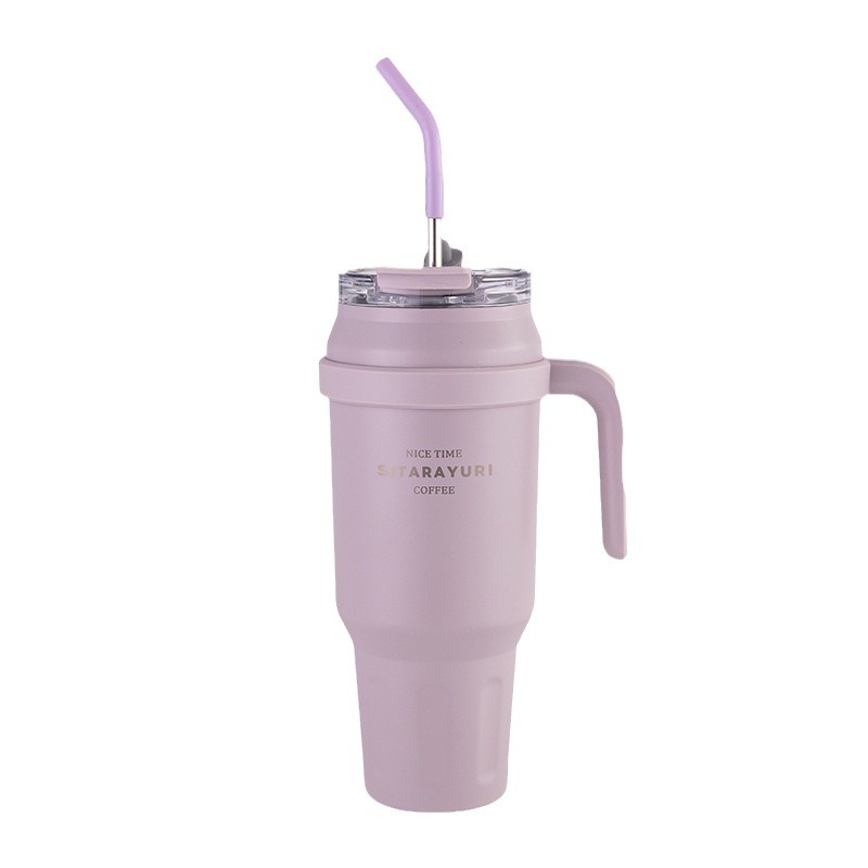 1400ml Tumbler with Handle, Insulated Tumblers with Lid and Straw
