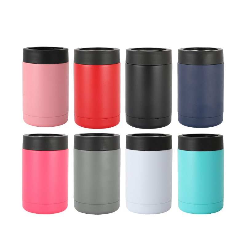 Stainless Steel 12oz Vacuum Insulated Can and Bottle cooler| Double Wall Can Cooler For Cans and Bottles