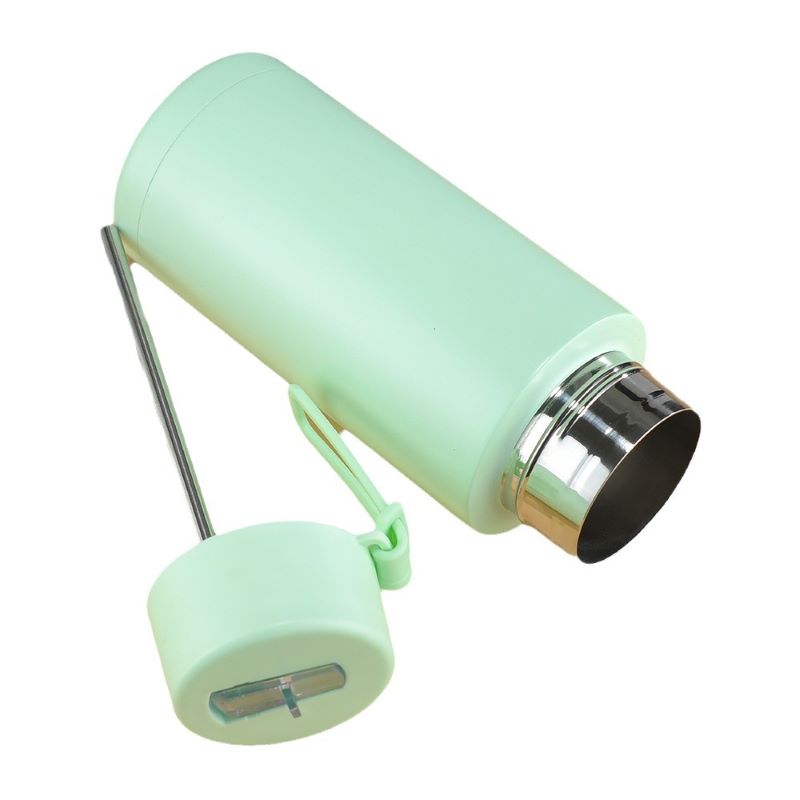 New 32oz portable 304 stainless steel insulation cup large capacity straw water cup with carrying handle sports water bottle