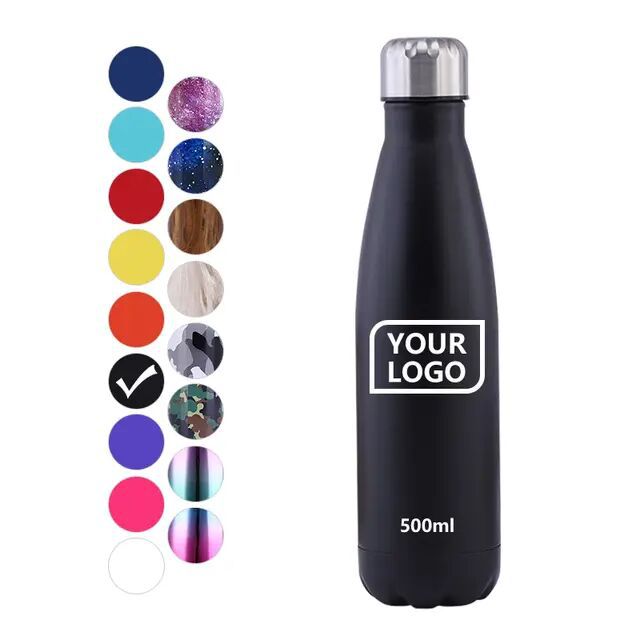 New stainless steel single-layer cola bottle large capacity outdoor portable sports water bottle creative portable cold water cup