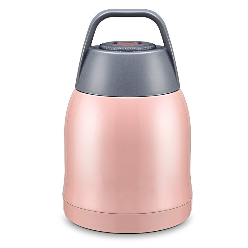 Vacuum Sealed Insulated Food Jar with Handle Lid, Stainless Steel Thermos, Lunch Container