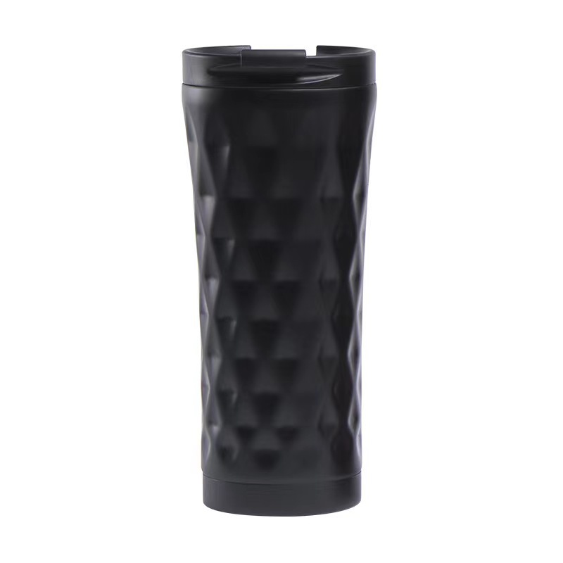 Insulated Coffee Tumblers with Lid Double Walled Iced Travel Coffee Mug for Woman and Man 18 oz Stainless Steel Tumbler