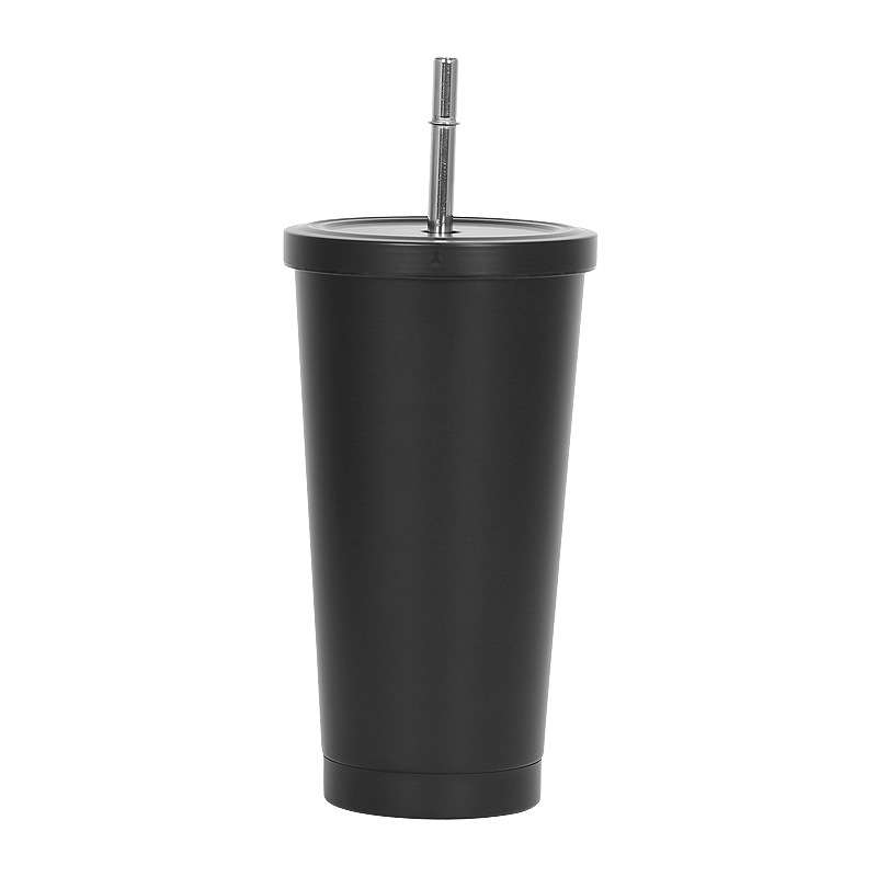Insulated Tumbler with Lid Double Wall Vacuum 17 oz Iced Coffee Cup Reusable Stainless Steel Water Bottle Travel Mug Cup Valentines Gifts For Him
