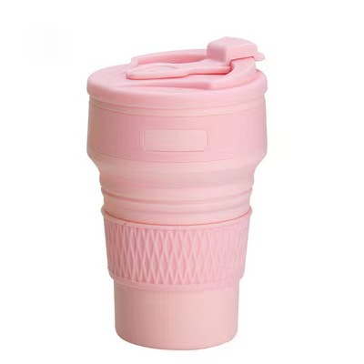 Collapsible Water Bottles 17oz 500ml Silicone Foldable Water Bottle Lightweight Foldable Water Bottles BPA Free Expandable Water Bottle Foldable Leakproof