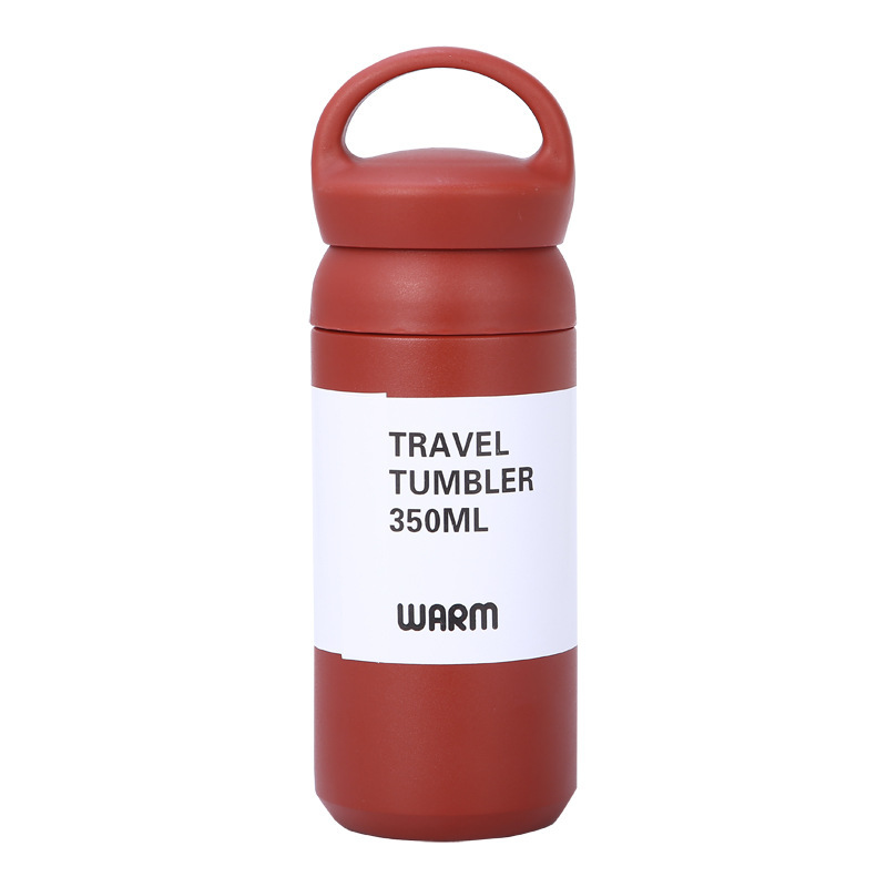 Stainless Steel Insulated Water Bottle 12oz | 350ml BPA-Free Thermo Flask for Hot and Cold Beverages | Leakproof Drinking Bottle | Metal Water Bottle Travel | Reusable Water Bottle