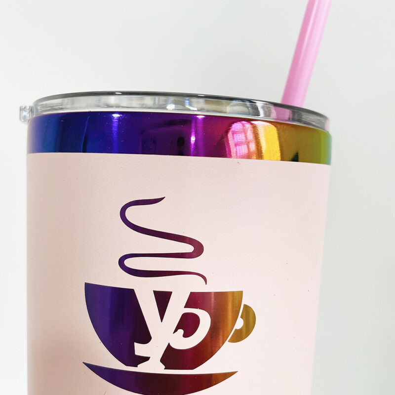 12oz Rainbow Plated 304 Stainless Steel Vacuum Mug Large Capacity Insulation wine tumbler - Image 4
