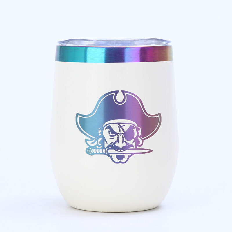 12oz Rainbow Plated 304 Stainless Steel Vacuum Mug Large Capacity Insulation wine tumbler - Image 3