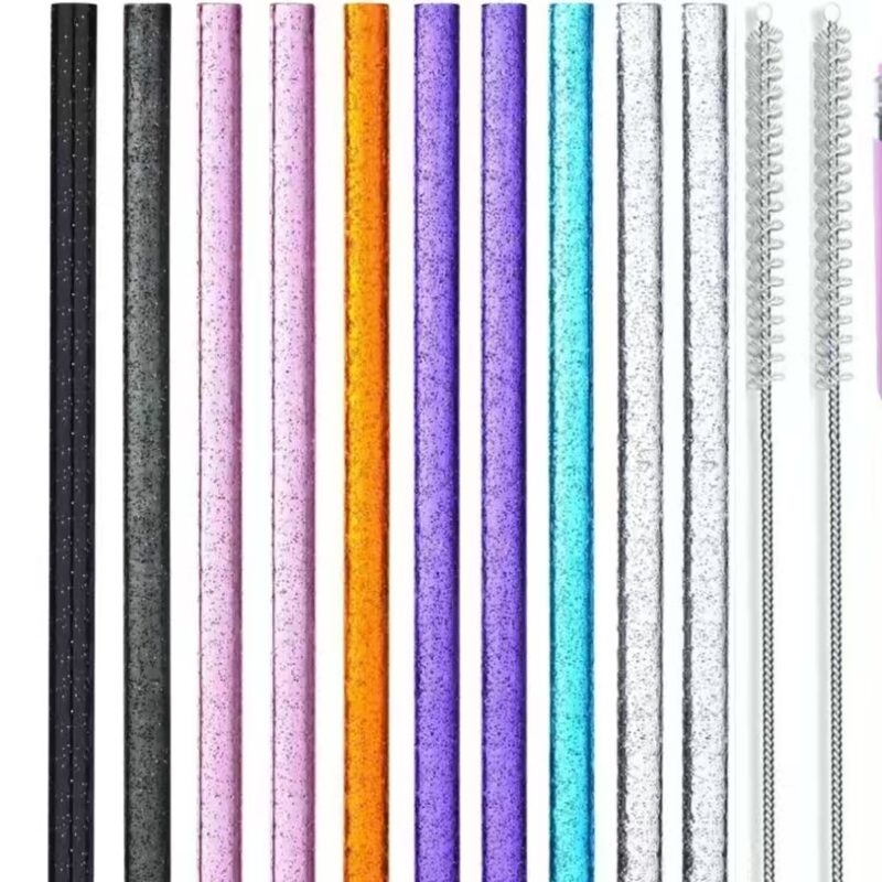 10mm reusable Glitter Tumbler Straws for stanley quencher tumbler - Image 2